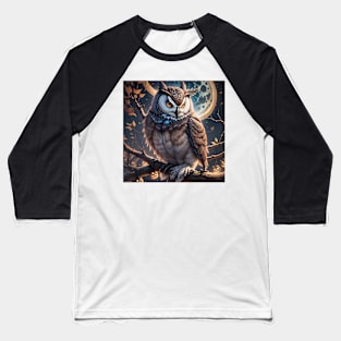 Midnight Owl Baseball T-Shirt